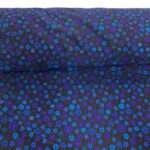 Blue Flower Jacquard Blue Metallic Sparkle