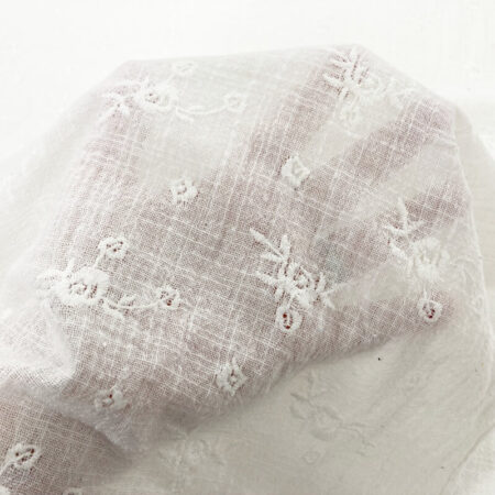 Floral Embroidered Cheesecloth - Image 3