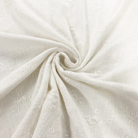 Floral Embroidered Cheesecloth - Image 4