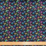 Rainbow Mushrooms Cotton