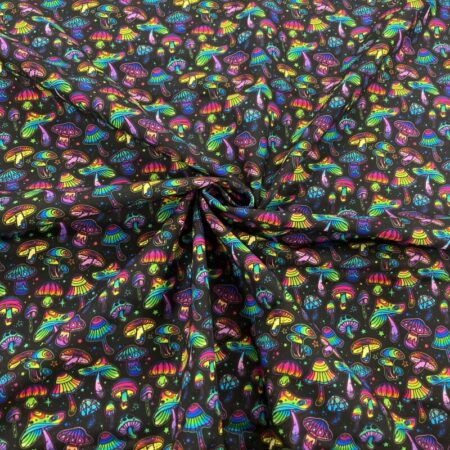 Rainbow Mushrooms Cotton - Image 3