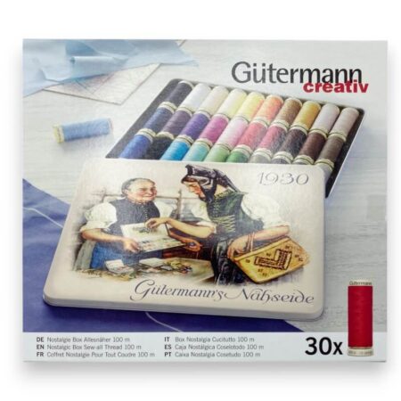 Gütermann Thread Tin Nostalgic 1930 Sew-All 30 Reels - Image 3