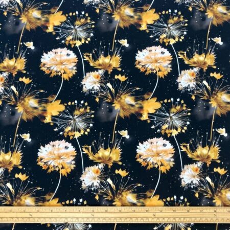 Golden Seed Heads Cotton Jersey - Image 2