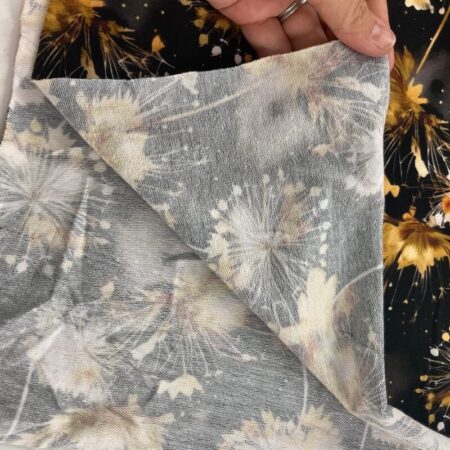 Golden Seed Heads Cotton Jersey - Image 4