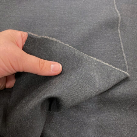Charcoal Wool Suiting Fabric - Image 4
