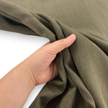 Olive Wool Suiting Fabric - Image 2