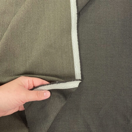 Olive Wool Suiting Fabric - Image 5