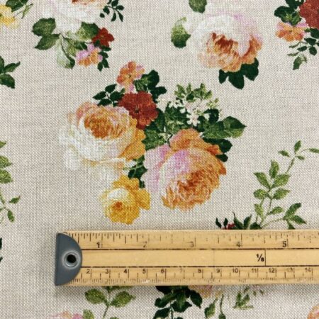 Golden Roses Linen Look - Image 2