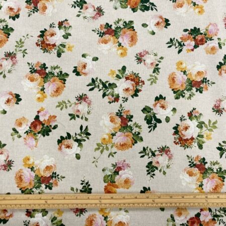 Golden Roses Linen Look - Image 5