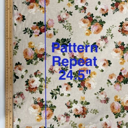 Golden Roses Linen Look - Image 3