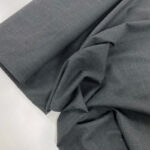 Grey Windowpane Check Wool-Blend Suiting