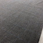 Grey Windowpane Check Wool-Blend Suiting