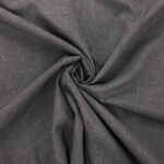 Grey Windowpane Check Wool-Blend Suiting