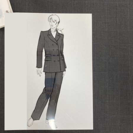 Grey Windowpane Check Wool-Blend Suiting - Image 7