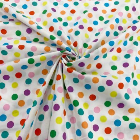 Multicoloured Polka Dot Poplin - Image 3