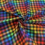 Rainbow Check Needle Cord