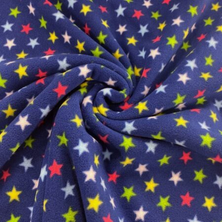 Stars on Navy Polar Fleece - Image 2