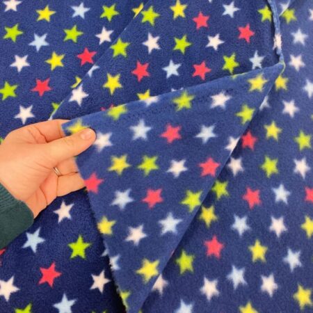 Stars on Navy Polar Fleece - Image 3