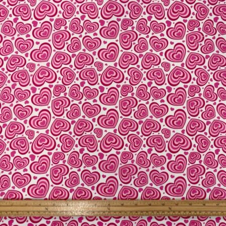 Heart in Heart Polycotton Poplin - Image 4