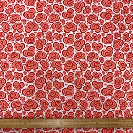 Heart in Heart Polycotton Poplin - Image 6