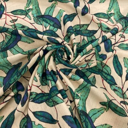Willow Leaf Crinkle Texture Lightweight Polyester - Image 3