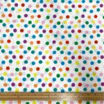 Multicoloured Polka Dot Poplin