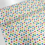 Multicoloured Polka Dot Poplin