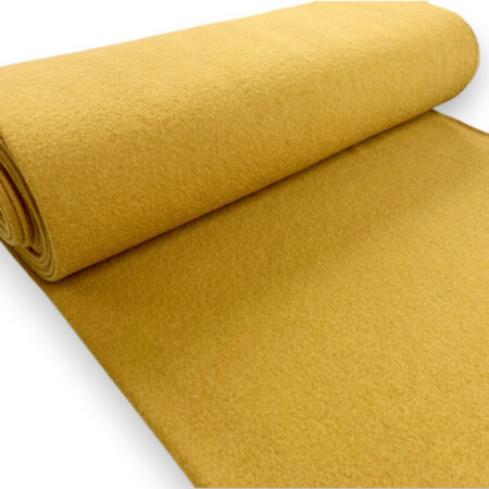 Mustard Boiled Wool Fabric