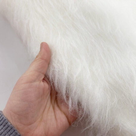 White Long Pile Faux Fur - Image 2