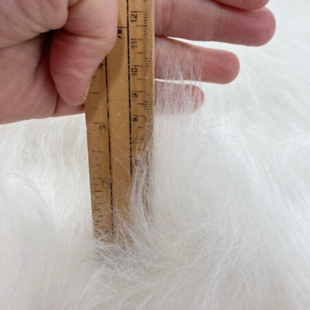 White Long Pile Faux Fur - Image 3