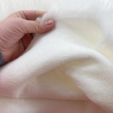 White Long Pile Faux Fur - Image 5