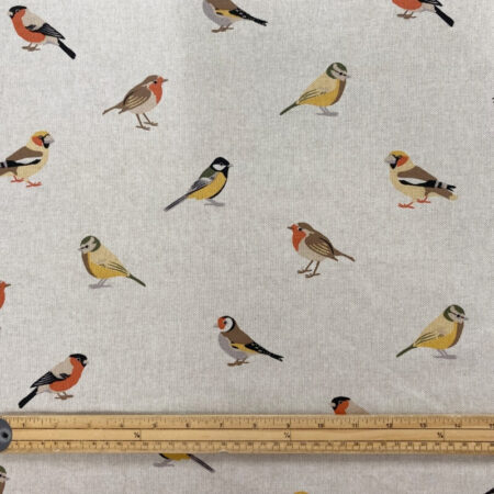Panama Garden Birds Linen Look - Image 5