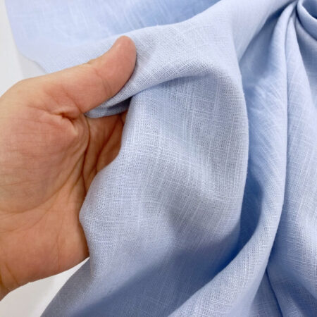 Pale Blue Pure Linen - Image 3