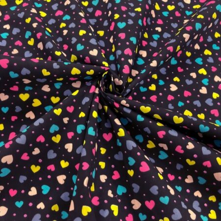 Candy Hearts Polycotton - Image 2