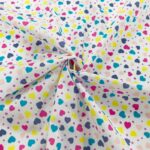Candy Hearts Polycotton
