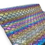 Quilted Rainbow Foil Coating Fabric