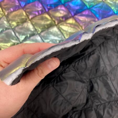 Quilted Rainbow Foil Coating Fabric - Image 5