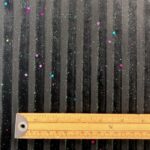 Rainbow Glitter Stripe Velour