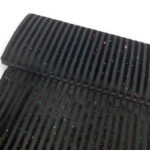 Rainbow Glitter Stripe Velour