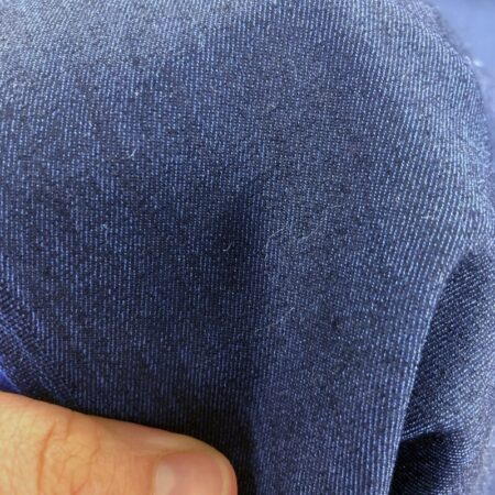 Over-dyed Blue Stretch Denim - Image 4