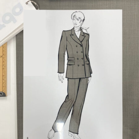 Sage Glen Check Wool Suiting - Image 4