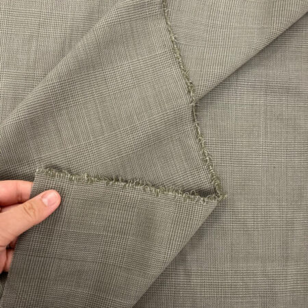Sage Glen Check Wool Suiting - Image 3