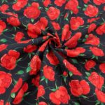 Red Roses Cotton Poplin