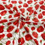 Red Roses Cotton Poplin