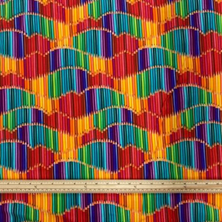 Coloured Pencils Cotton Jersey - Image 2