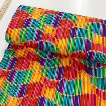 Coloured Pencils Cotton Jersey