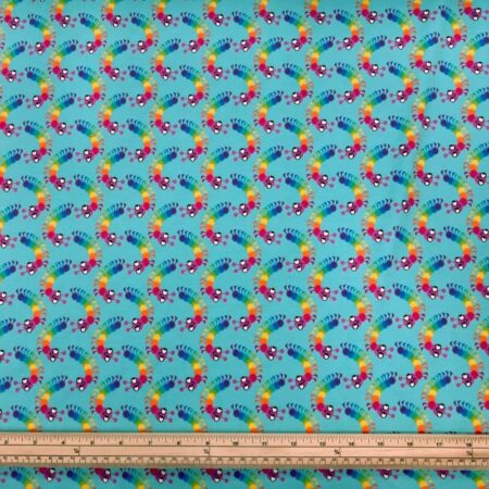Colourful Caterpillars Cotton Jersey - Image 2