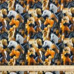 Horses Cotton Jersey