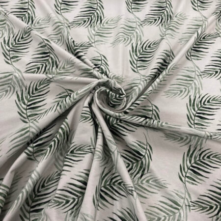 Palm Leaves Cotton Jersey