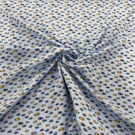 Tiny Fish Cotton Jersey - Image 2
